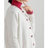 リボン刺繍＆ハートボタンクルーネックカーディガン | rps | 詳細画像7 