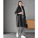 スタンドネックバルーンロングブルゾン | rps | 詳細画像12 