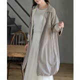 グレージュ | スタンドネックバルーンロングブルゾン | rps