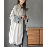 Lベージュ | スタンドネックバルーンロングブルゾン | rps