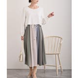 オフホワイト | カラフルパッチワークドッキングワンピース | rps