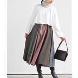 オフホワイト2 | カラフルパッチワークドッキングワンピース | rps