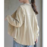 グレージュ | ＢＡＣＫプリーツライトブルゾン | rps