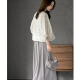 花柄７分袖バルーンブラウス | rps | 詳細画像11 