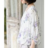 花柄７分袖バルーンブラウス | rps | 詳細画像20 