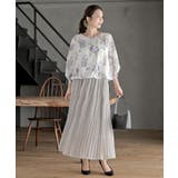 花柄７分袖バルーンブラウス | rps | 詳細画像23 