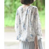 花柄７分袖バルーンブラウス | rps | 詳細画像30 