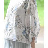 花柄７分袖バルーンブラウス | rps | 詳細画像31 