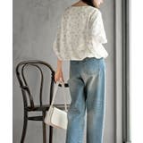 花柄７分袖バルーンブラウス | rps | 詳細画像4 