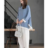 ふちどり配色ブラウス | rps | 詳細画像11 