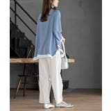 ふちどり配色ブラウス | rps | 詳細画像13 