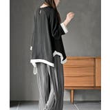 ふちどり配色ブラウス | rps | 詳細画像4 