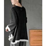 ふちどり配色ブラウス | rps | 詳細画像8 