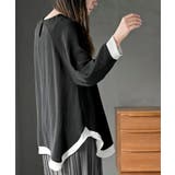 ふちどり配色ブラウス | rps | 詳細画像9 