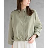 ライトカーキ | 裾タックヒヨクブラウス | rps