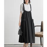 ブラック | 麻混アウトポケットジャンスカ | rps