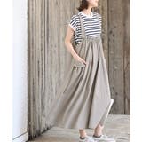 グレージュ | 麻混アウトポケットジャンスカ | rps