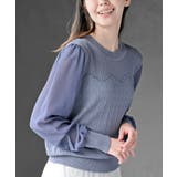 シアーボリューム袖ニットプルオーバー | rps | 詳細画像25 