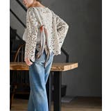 カギ針花柄プルオーバー | rps | 詳細画像3 