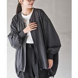 CHACグレー | 裾ドロストブルゾンシャツ | rps