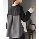 ダブルジップポケット配色ブラウス | rps | 詳細画像7