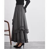 フリルアシメトリーレイヤースカート | rps | 詳細画像3 