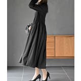 異素材切替バルーンワンピース | rps | 詳細画像14 