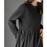 異素材切替バルーンワンピース | rps | 詳細画像15 