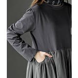 異素材切替バルーンワンピース | rps | 詳細画像6 