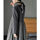 異素材切替バルーンワンピース | rps | 詳細画像8 