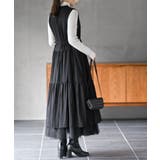 フロントジップティアードジレワンピース | rps | 詳細画像11 