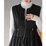 フロントジップティアードジレワンピース | rps | 詳細画像12 