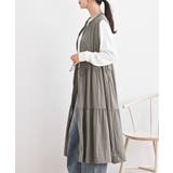 フロントジップティアードジレワンピース | rps | 詳細画像3 