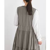 フロントジップティアードジレワンピース | rps | 詳細画像6 