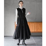 フロントジップティアードジレワンピース | rps | 詳細画像9 