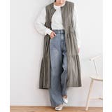 グレー | フロントジップティアードジレワンピース | rps