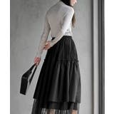 ランダムティアードチュールロングスカート | rps | 詳細画像13 