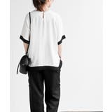 ふちどり配色ブラウス | rps | 詳細画像4 