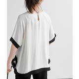 ふちどり配色ブラウス | rps | 詳細画像8 