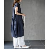 コットンウォッシュコクーンワンピース | rps | 詳細画像3 