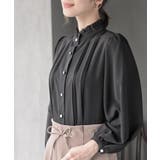 多釦ハイネックブラウス | rps | 詳細画像18 