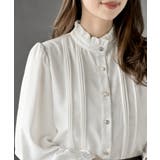 多釦ハイネックブラウス | rps | 詳細画像6 