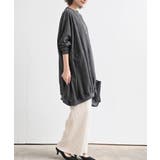 ピーチ起毛リブ使いゆったりチュニック | rps | 詳細画像12