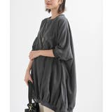 ピーチ起毛リブ使いゆったりチュニック | rps | 詳細画像15