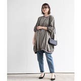 ピーチ起毛リブ使いゆったりチュニック | rps | 詳細画像18