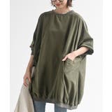 ピーチ起毛リブ使いゆったりチュニック | rps | 詳細画像7