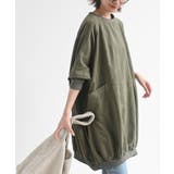 ピーチ起毛リブ使いゆったりチュニック | rps | 詳細画像9