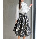 フラワージャガードフレアースカート | rps | 詳細画像14 