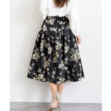 フラワージャガードフレアースカート | rps | 詳細画像20 