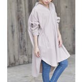 オフベージュ | ピーチ起毛ドルマンシャツワンピース | rps